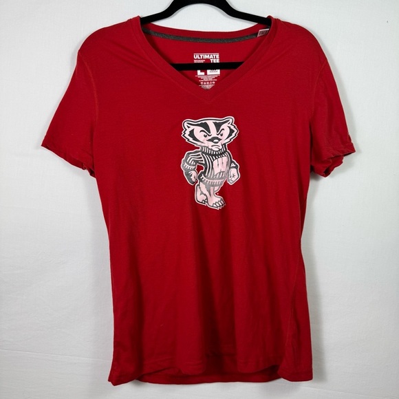 Adidas Red Graphic T-shirt Women’s Size L - Picture 1 of 5